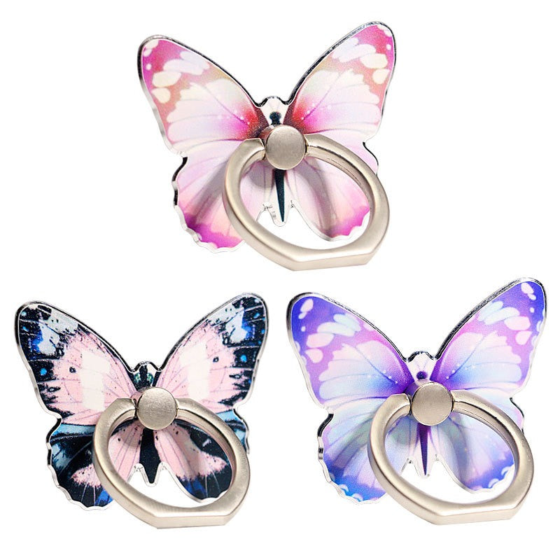 Mobile phone holder with butterfly