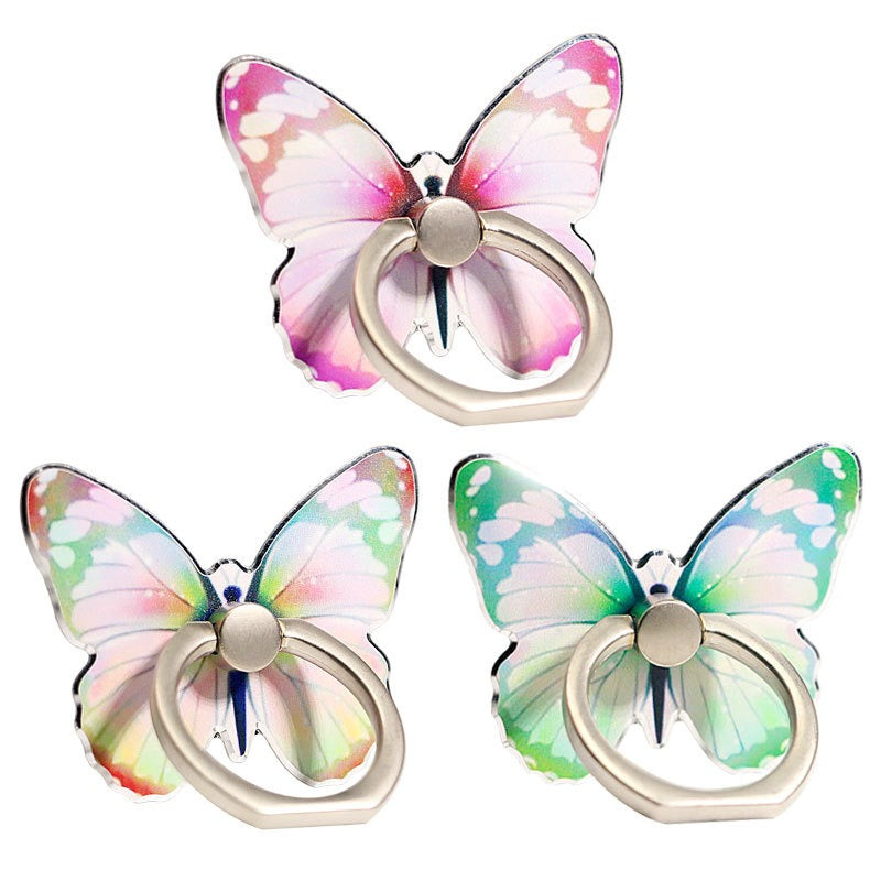 Mobile phone holder with butterfly